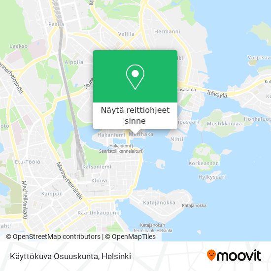 Käyttökuva Osuuskunta kartta