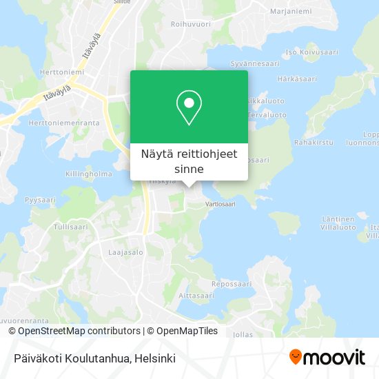 Päiväkoti Koulutanhua kartta