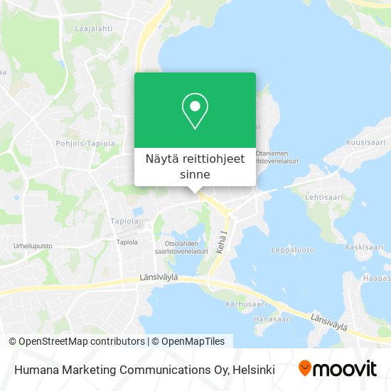Humana Marketing Communications Oy kartta