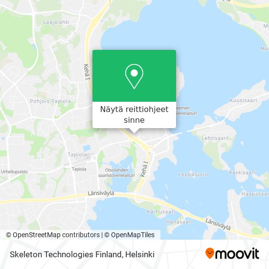 Skeleton Technologies Finland kartta