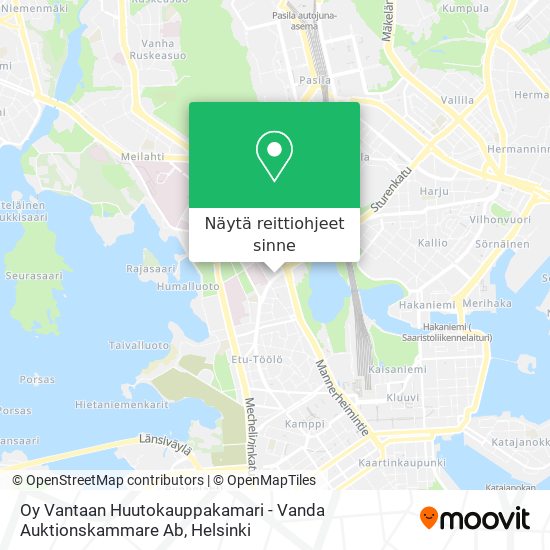 Oy Vantaan Huutokauppakamari - Vanda Auktionskammare Ab kartta