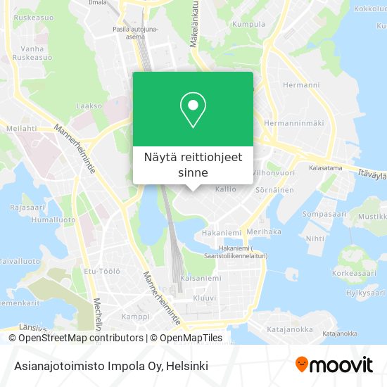 Asianajotoimisto Impola Oy kartta