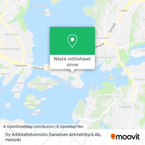 Oy Arkkitehtitoimisto Danielsen Arkitektbyrå Ab kartta