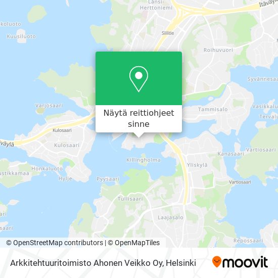 Arkkitehtuuritoimisto Ahonen Veikko Oy kartta