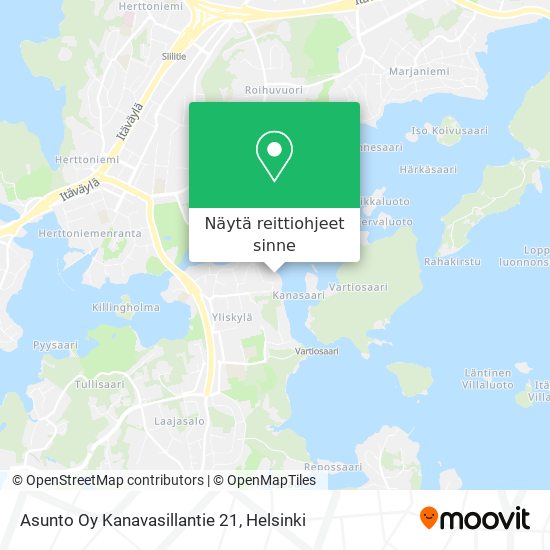 Asunto Oy Kanavasillantie 21 kartta