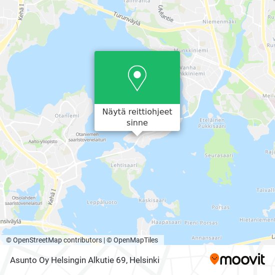 Asunto Oy Helsingin Alkutie 69 kartta