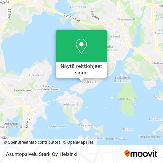 Asuntopalvelu Stark Oy kartta