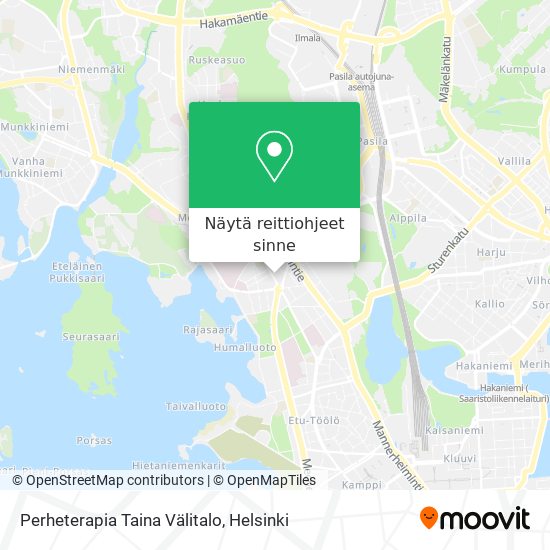 Perheterapia Taina Välitalo kartta