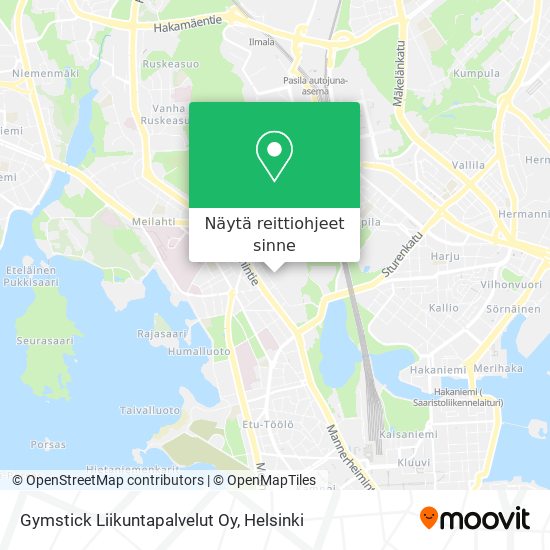 Gymstick Liikuntapalvelut Oy kartta