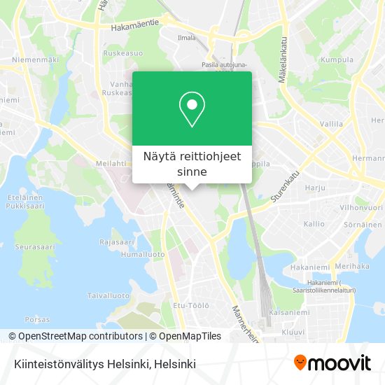 Kiinteistönvälitys Helsinki kartta