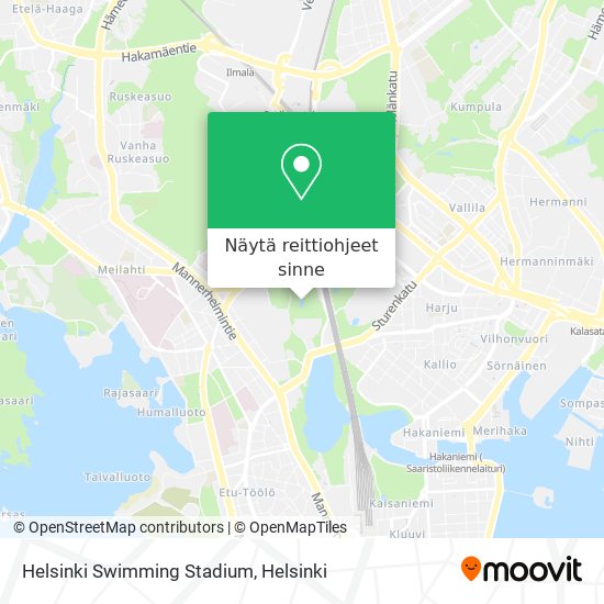 Helsinki Swimming Stadium kartta
