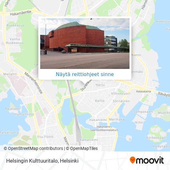 Helsingin Kulttuuritalo kartta