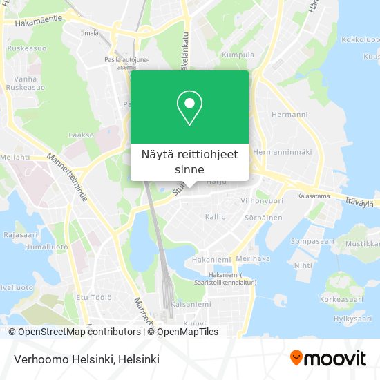 Verhoomo Helsinki kartta