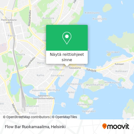 Flow Bar Ruokamaailma kartta