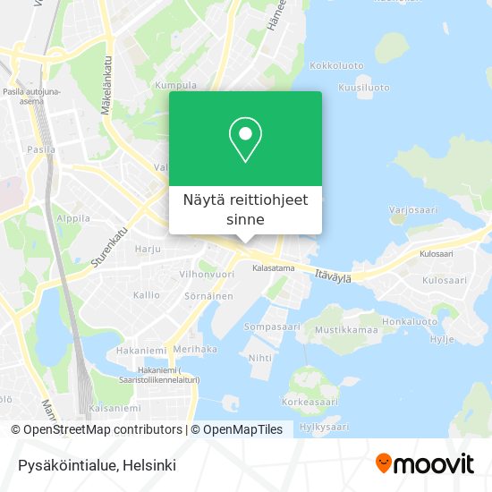 Pysäköintialue kartta