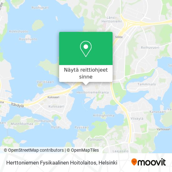 Herttoniemen Fysikaalinen Hoitolaitos kartta