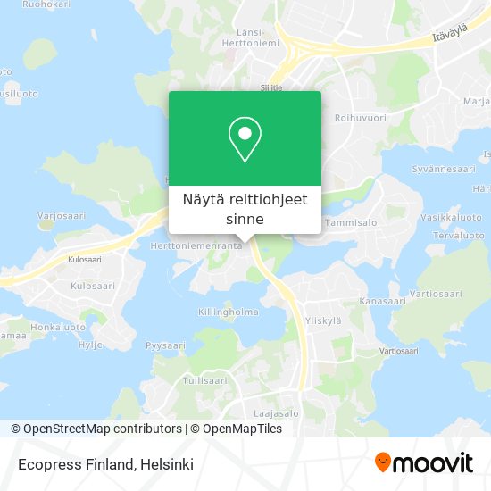Ecopress Finland kartta