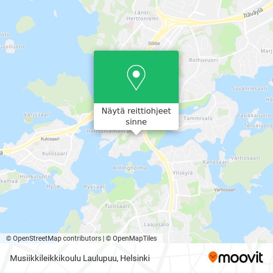 Musiikkileikkikoulu Laulupuu kartta