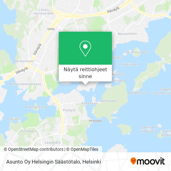 Asunto Oy Helsingin Säästötalo kartta