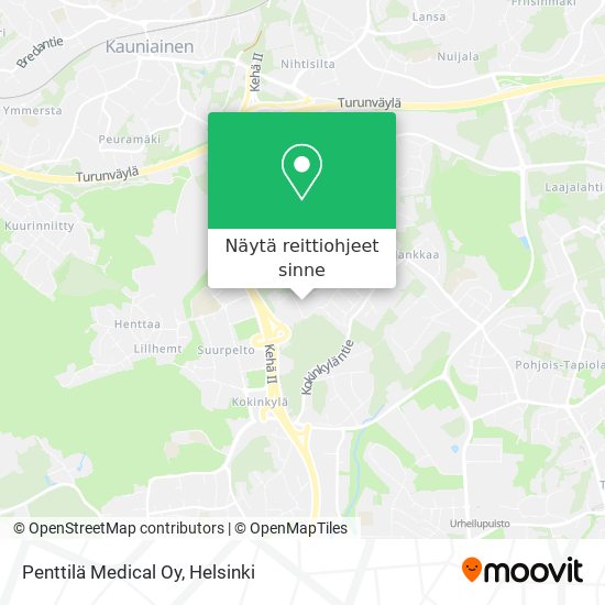 Penttilä Medical Oy kartta