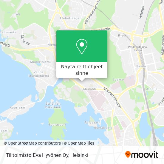 Tilitoimisto Eva Hyvönen Oy kartta