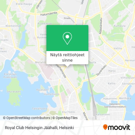 Royal Club Helsingin Jäähalli kartta