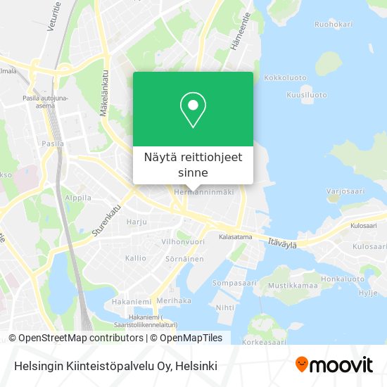 Helsingin Kiinteistöpalvelu Oy kartta