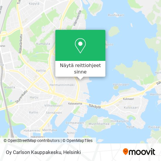 Oy Carlson Kauppakesku kartta