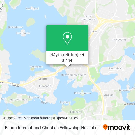 Espoo International Christian Fellowship kartta