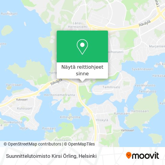 Suunnittelutoimisto Kirsi Örling kartta