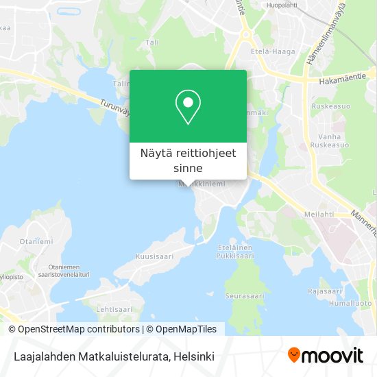 Laajalahden Matkaluistelurata kartta