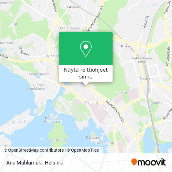 Anu Mahlamäki kartta