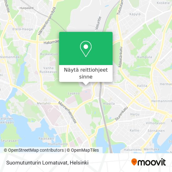 Suomutunturin Lomatuvat kartta