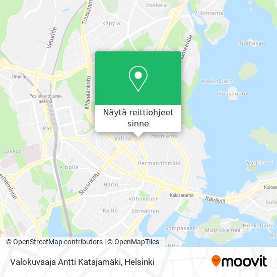 Valokuvaaja Antti Katajamäki kartta