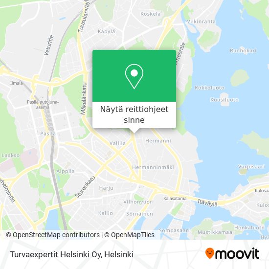 Turvaexpertit Helsinki Oy kartta