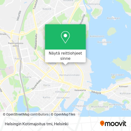 Helsingin Kotimajoitus tmi kartta