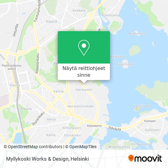 Myllykoski Works & Design kartta