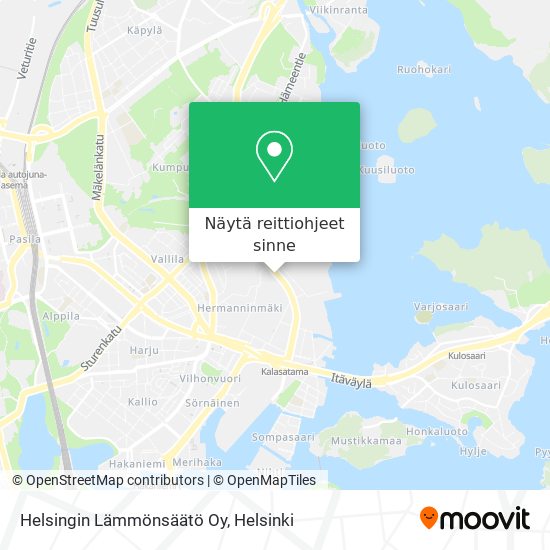 Helsingin Lämmönsäätö Oy kartta