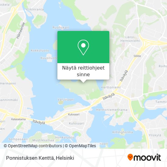 Ponnistuksen Kenttä kartta