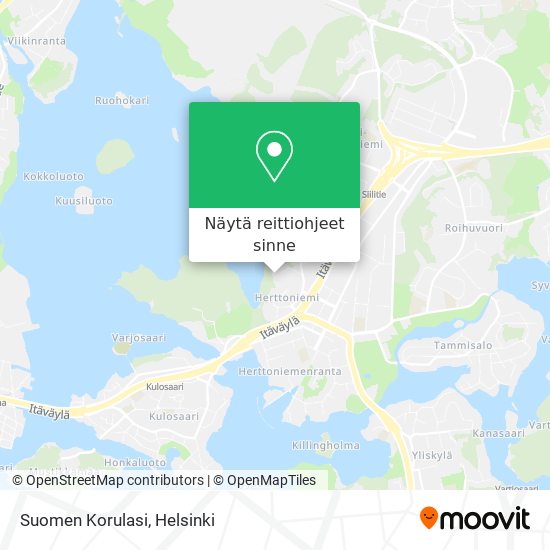 Suomen Korulasi kartta