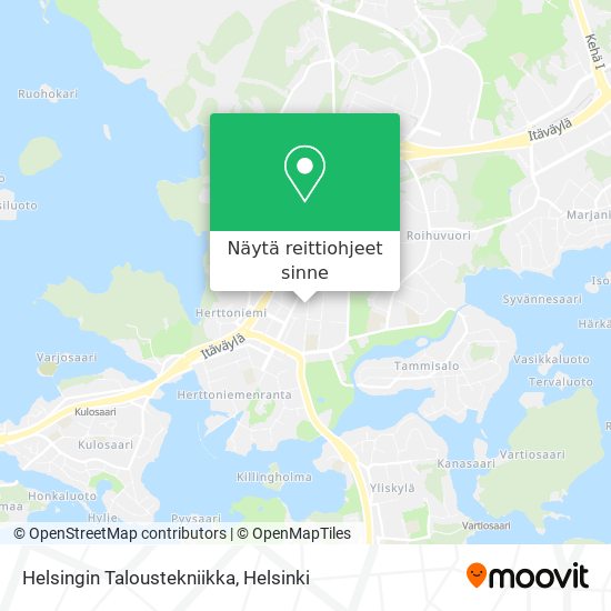 Helsingin Taloustekniikka kartta