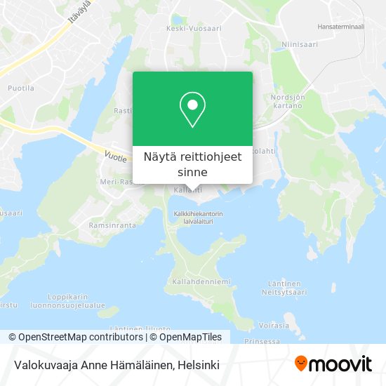 Valokuvaaja Anne Hämäläinen kartta