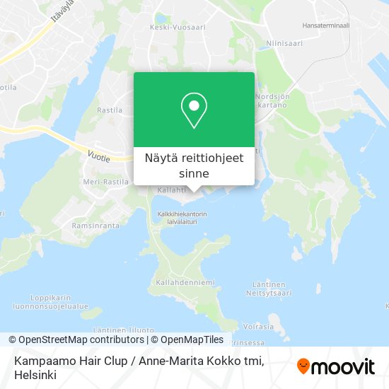 Kampaamo Hair Clup / Anne-Marita Kokko tmi kartta