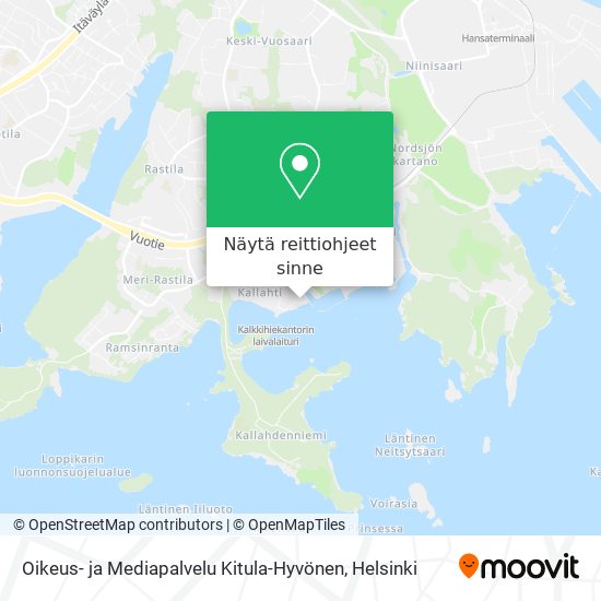 Oikeus- ja Mediapalvelu Kitula-Hyvönen kartta