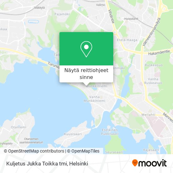Kuljetus Jukka Toikka tmi kartta
