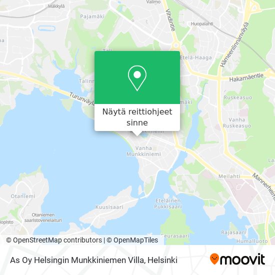 As Oy Helsingin Munkkiniemen Villa kartta