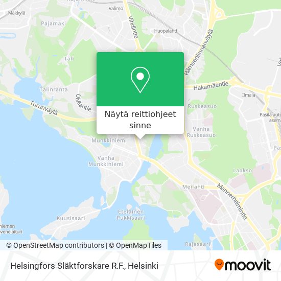 Helsingfors Släktforskare R.F. kartta