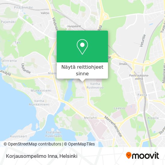 Korjausompelimo Inna kartta