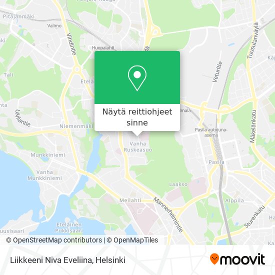 Liikkeeni Niva Eveliina kartta