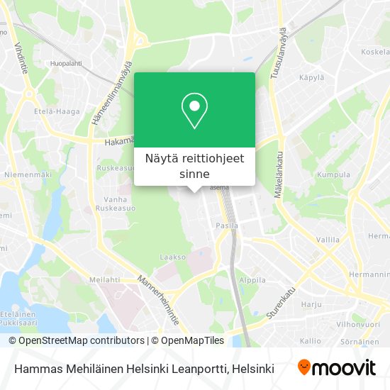 Hammas Mehiläinen Helsinki Leanportti kartta
